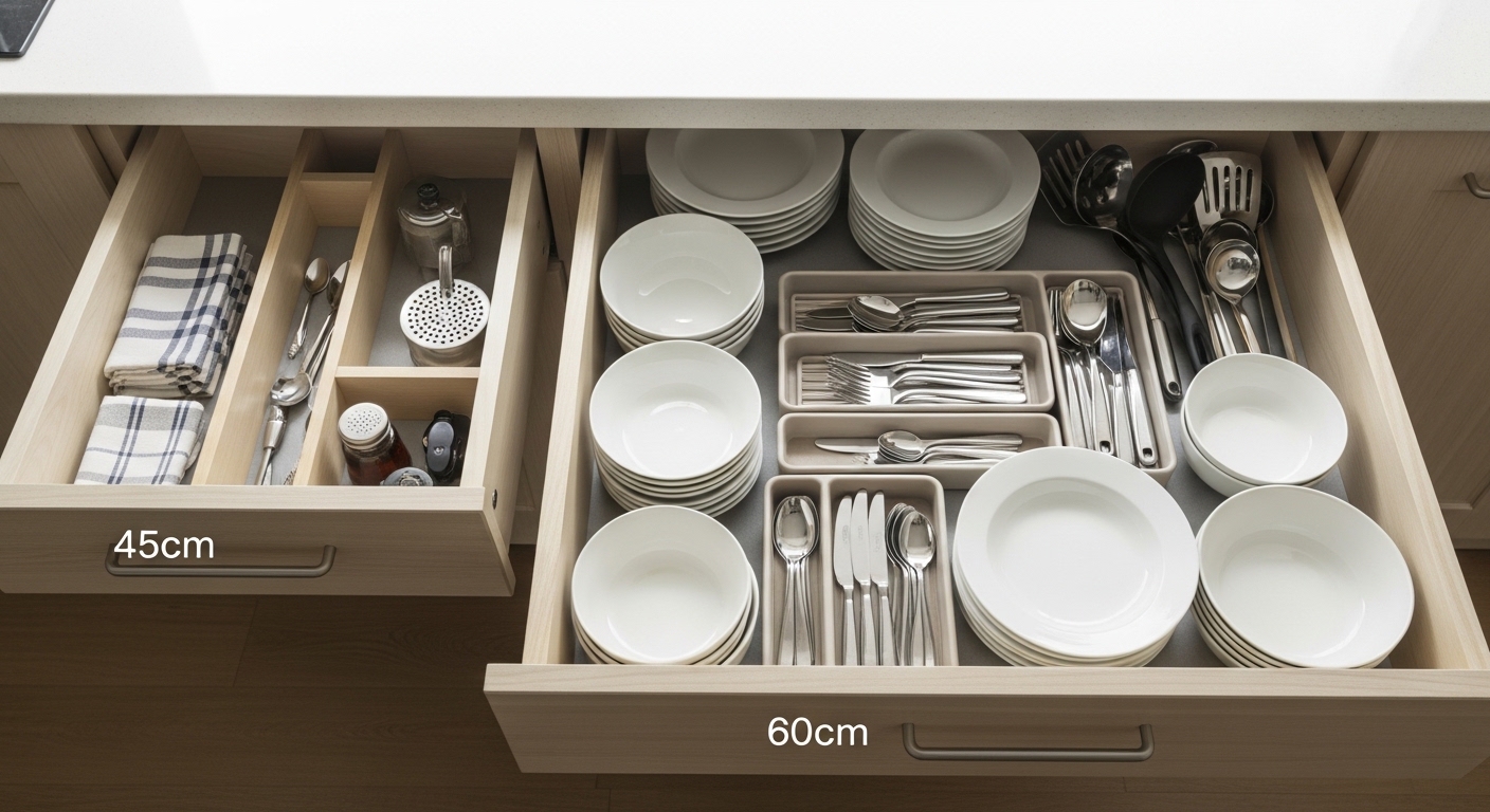 キッチンのカップボード奥行きは45cmで大丈夫?後悔しないための選び方